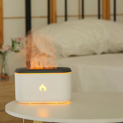 Home Ultrasonic Atmosphere Lamp Flame Aroma Diffuser