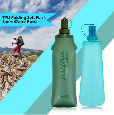 TPU Folding Soft Flask Sport Water Bottle