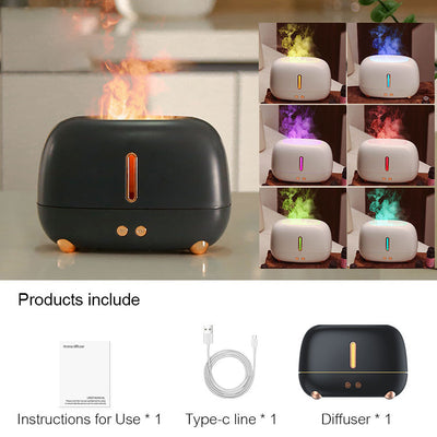 Portable Fire Flame oil Air Diffusers