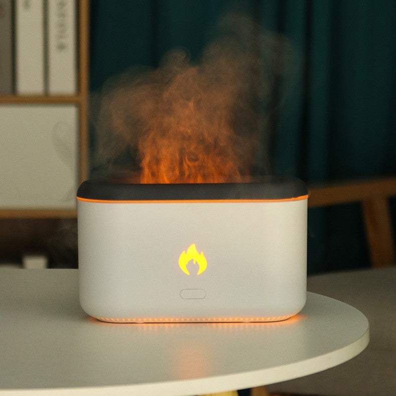 Home Ultrasonic Atmosphere Lamp Flame Aroma Diffuser
