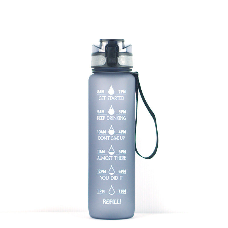 Transparent Flask Water Bottle, Plastic Milk Sports Clear Water Bottle