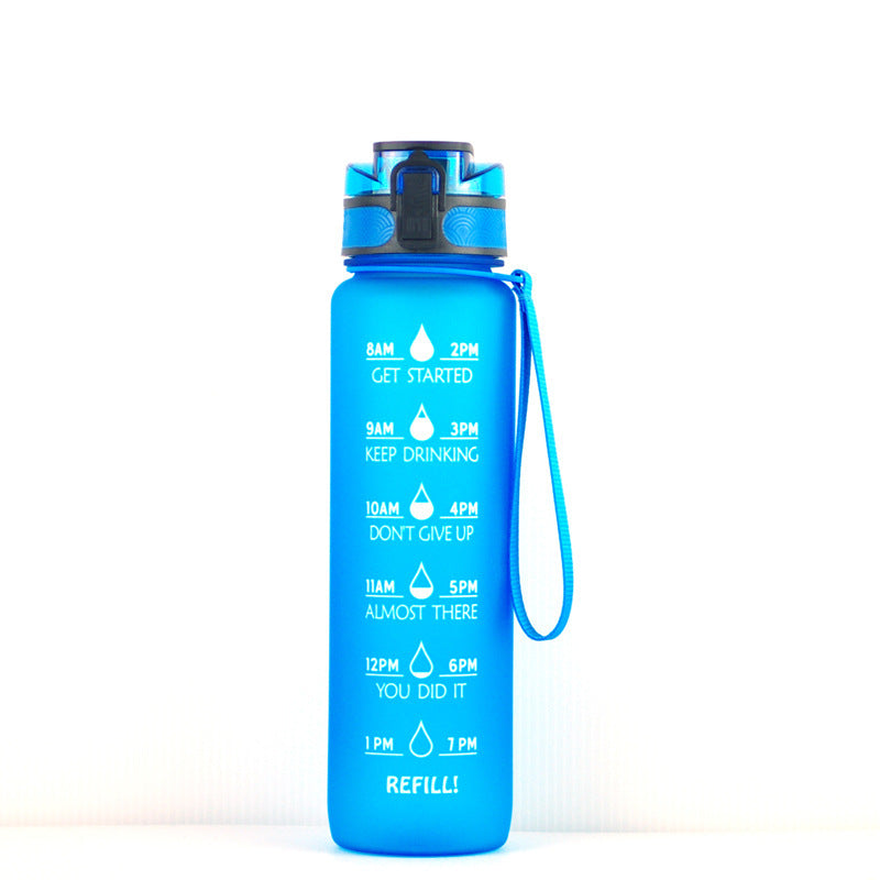 Transparent Flask Water Bottle Plastic Milk Sports Clear Water Bottle