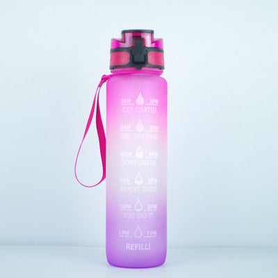 Transparent Flask Water Bottle, Plastic Milk Sports Clear Water Bottle