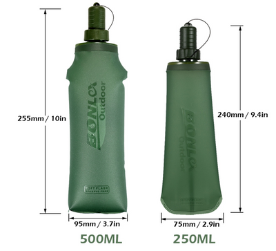 TPU Folding Soft Flask Sport Water Bottle