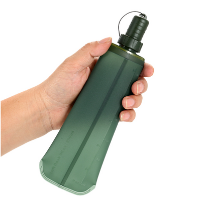 TPU Folding Soft Flask Sport Water Bottle