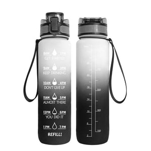 Transparent Flask Water Bottle Plastic Milk Sports Clear Water Bottle