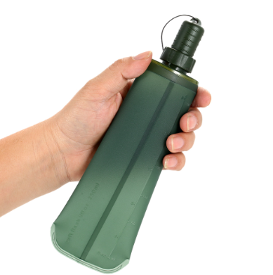 TPU Folding Soft Flask Sport Water Bottle