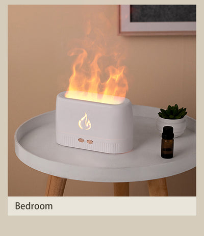 Home Bedroom Silent Essential Oil Flame Aroma Diffuser Machine