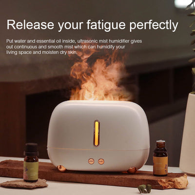 Portable Fire Flame oil Air Diffusers