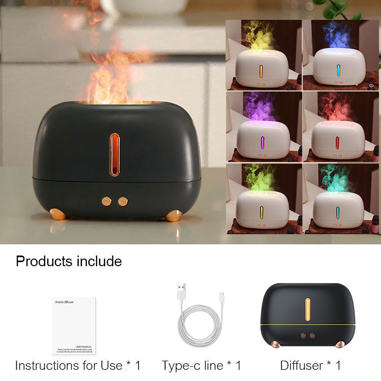 Portable Fire Flame oil Air Diffusers