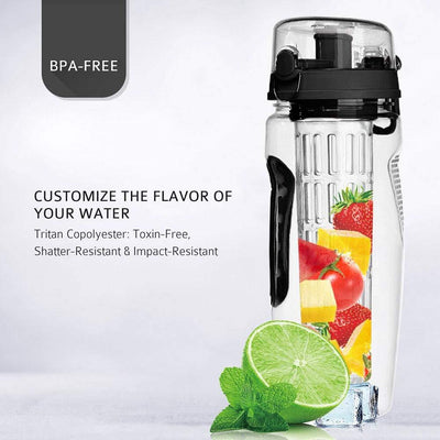 Plastic Sport Fruit Infuser Water Bottles