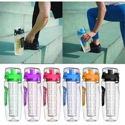 Plastic Sport Fruit Infuser Water Bottles