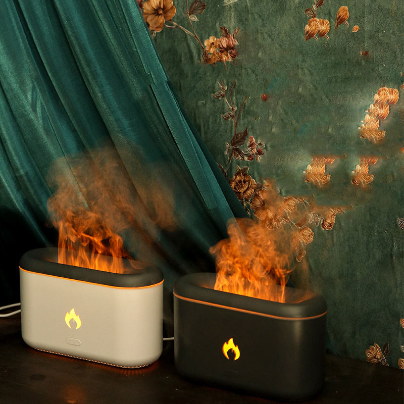 3D Flame Ultrasonic Flame Aroma Diffuser Humidifier